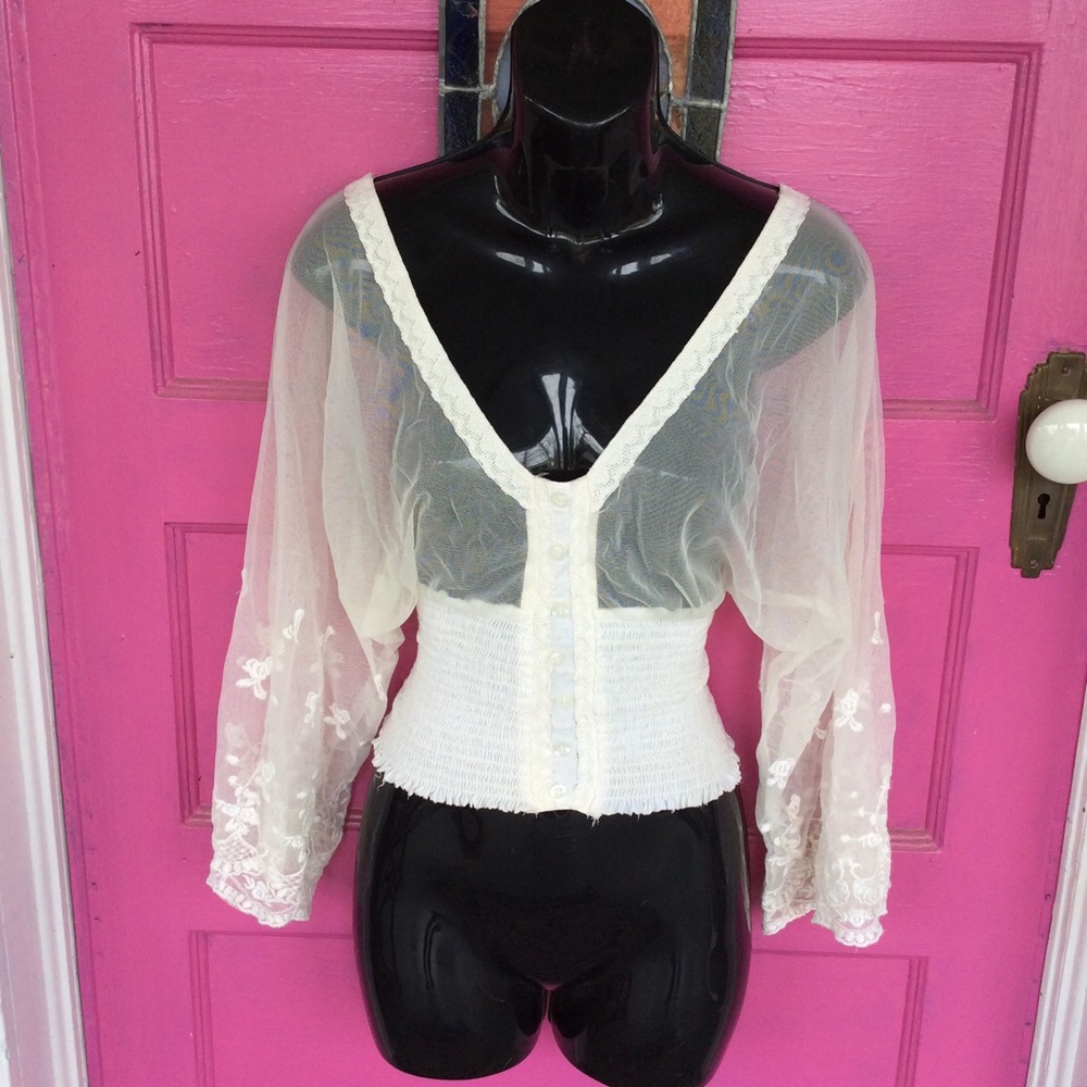 Sheer crop top